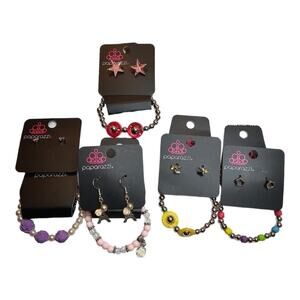 Paparazzi 10 Piece Lot of Bracelets and Earrings Great for Preteens and Teen NEW